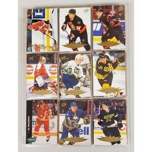 Vintage 1990s NHL Hockey Cards Lot 250+ in Binder Parkhurst Upper Deck OPC